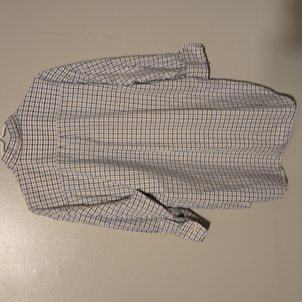 Peter‎ Millar Button Down Longsleeve Shirt Blue/Yellow Mens Size Large - Picture 5 of 5